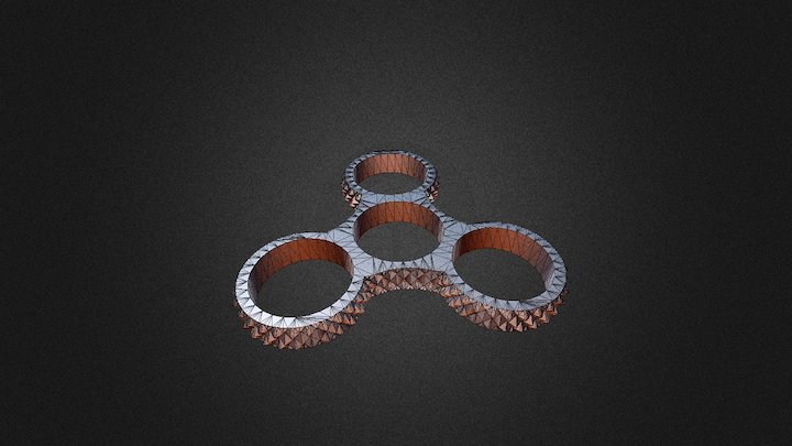 Triple Bearing Spinner 3D Model