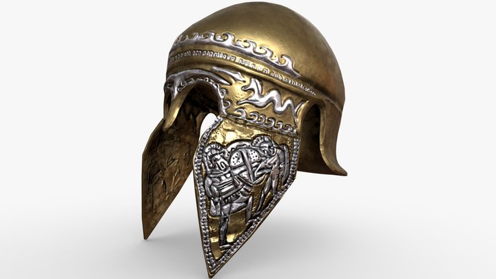Italian Chalkidian helmet 3D Model
