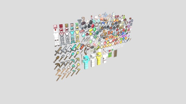 Minecraft_Item_Rig 3D Model