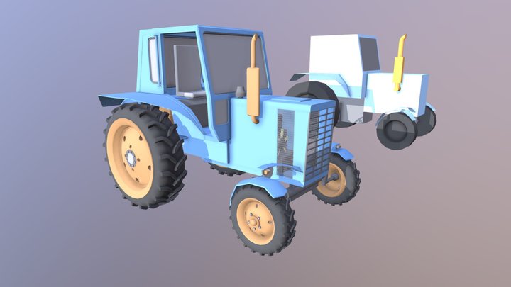 Traktor Detailed 3D Model