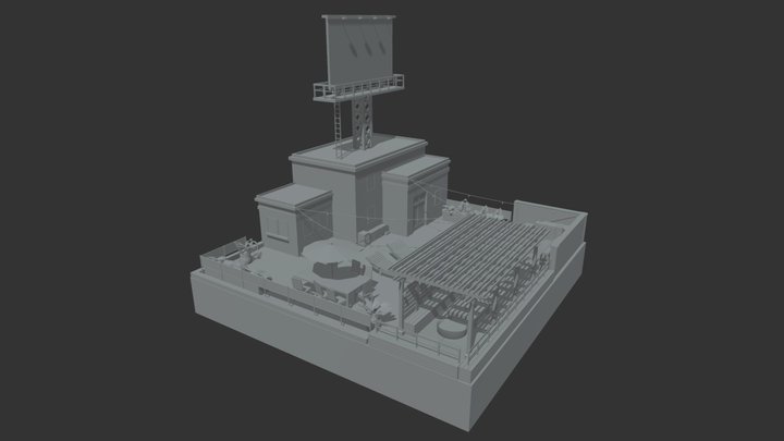 Roof Top Terrace 3D Model