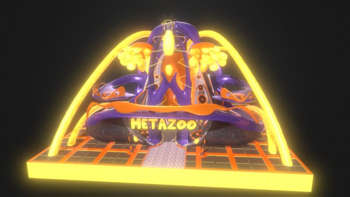 MetaZoo 4x4 Display 3D Model