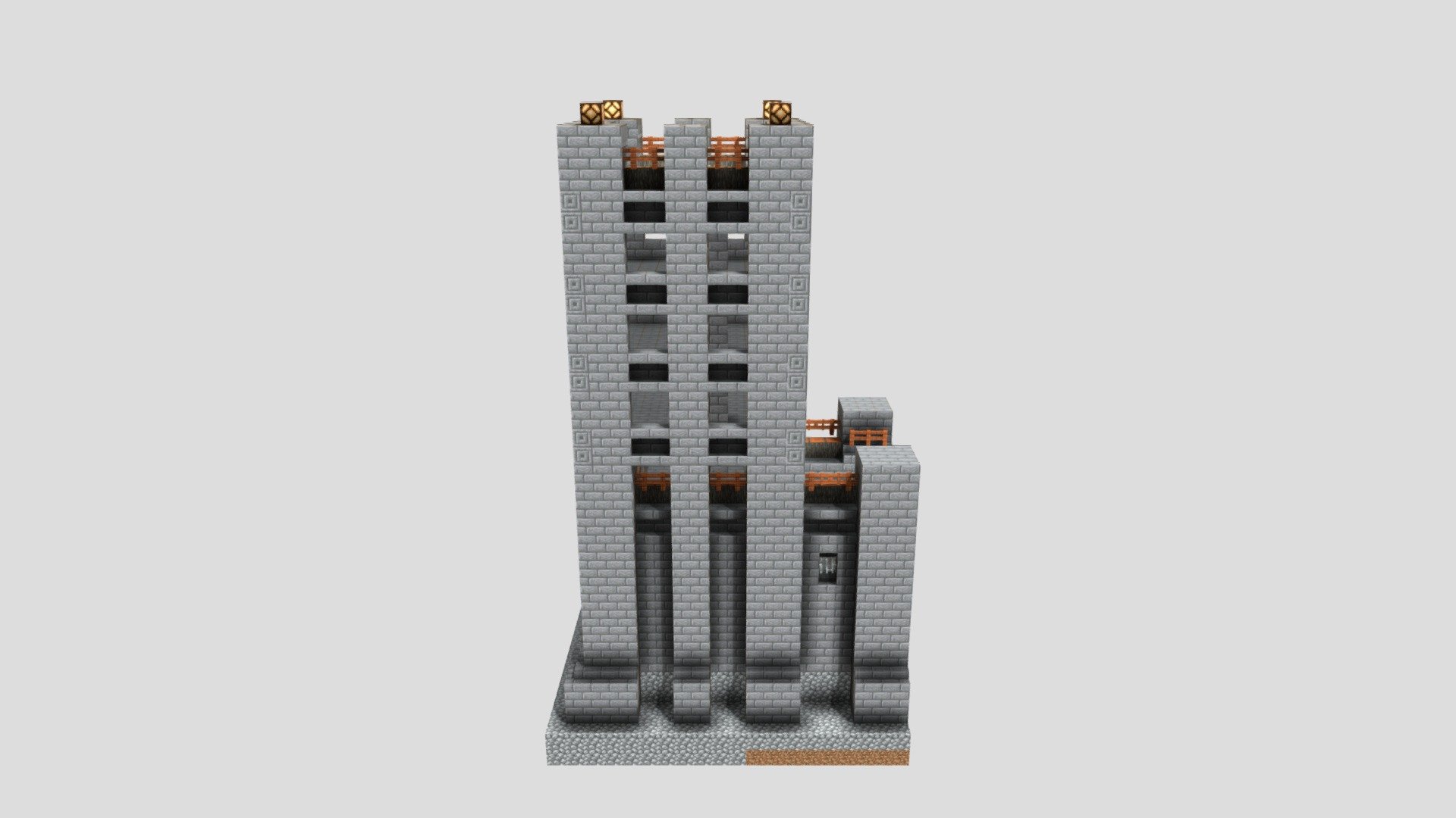 wall-tower - Download Free 3D model by madexc [52a34a6] - Sketchfab