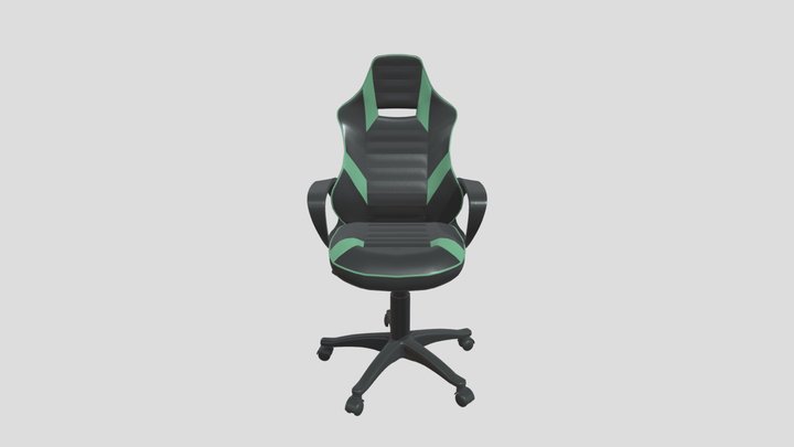 4894223220941-BUT-OFFICE_CHAIR_LOOT-BLACK_GREEN 3D Model