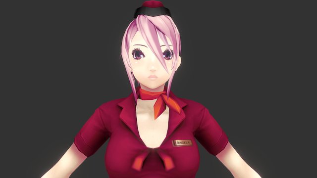 Stewardess 3D Model