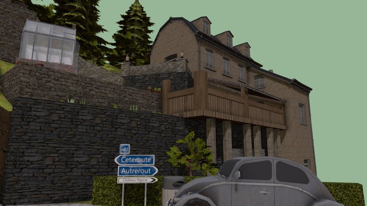 DAE Diorama - Grandma's House 3D Model
