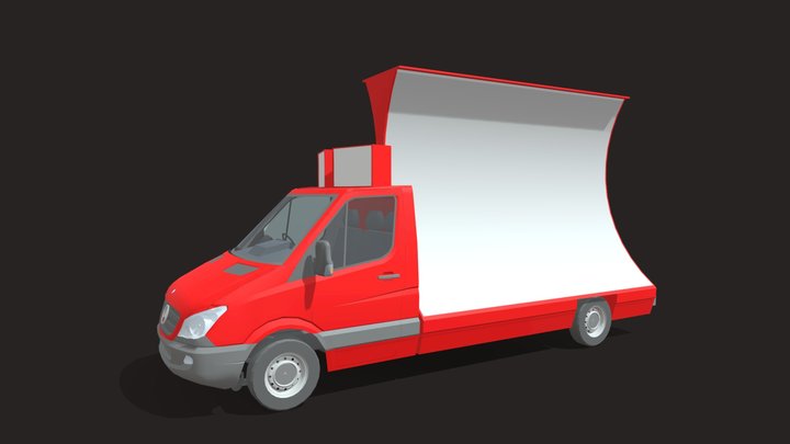 Publicitaire cirque 3D Model