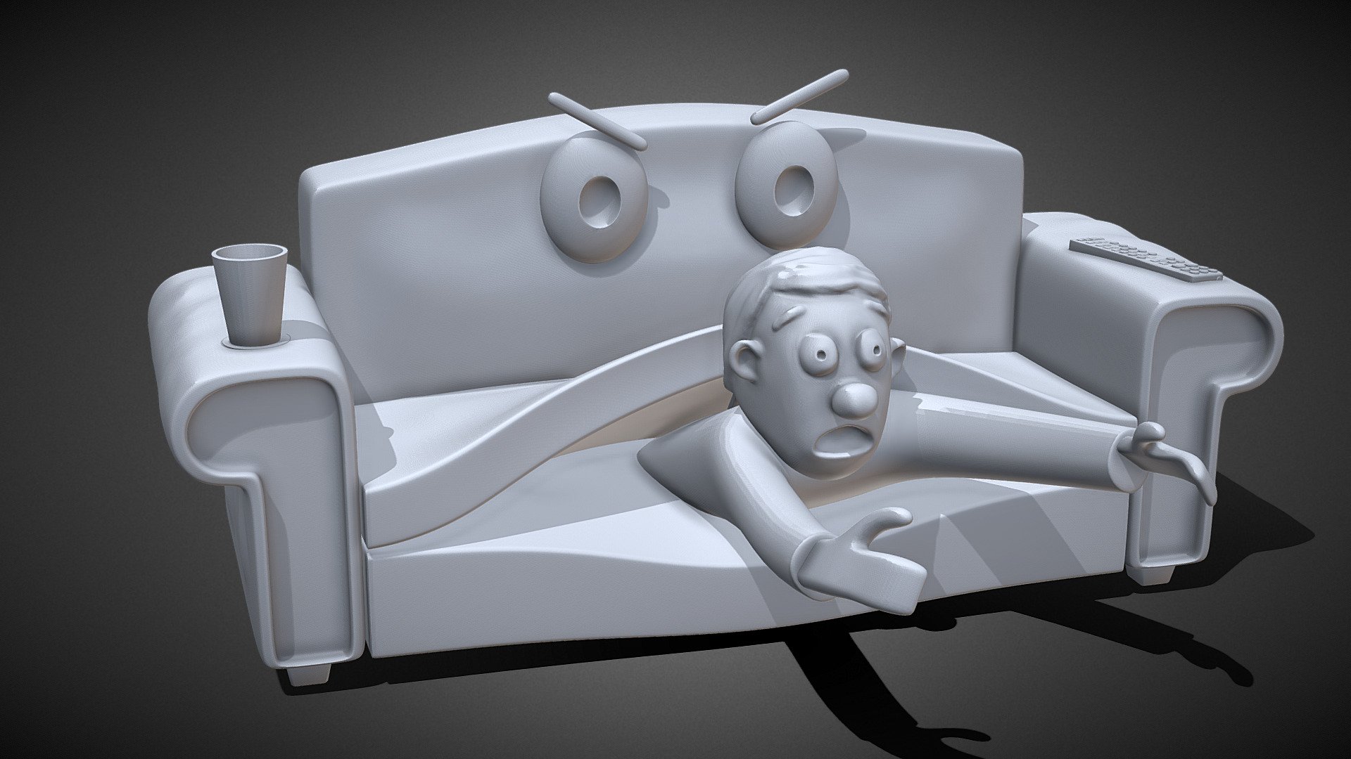 Day 21 Killer Furniture (Sculpt January 2021) Buy Royalty Free 3D