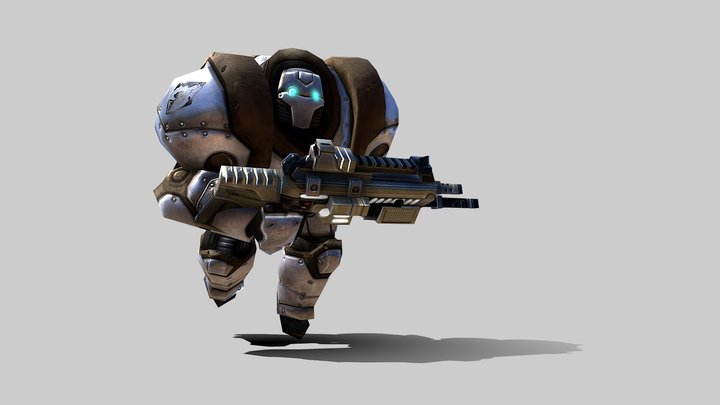Eden Heavy Armor Mech 3D Model