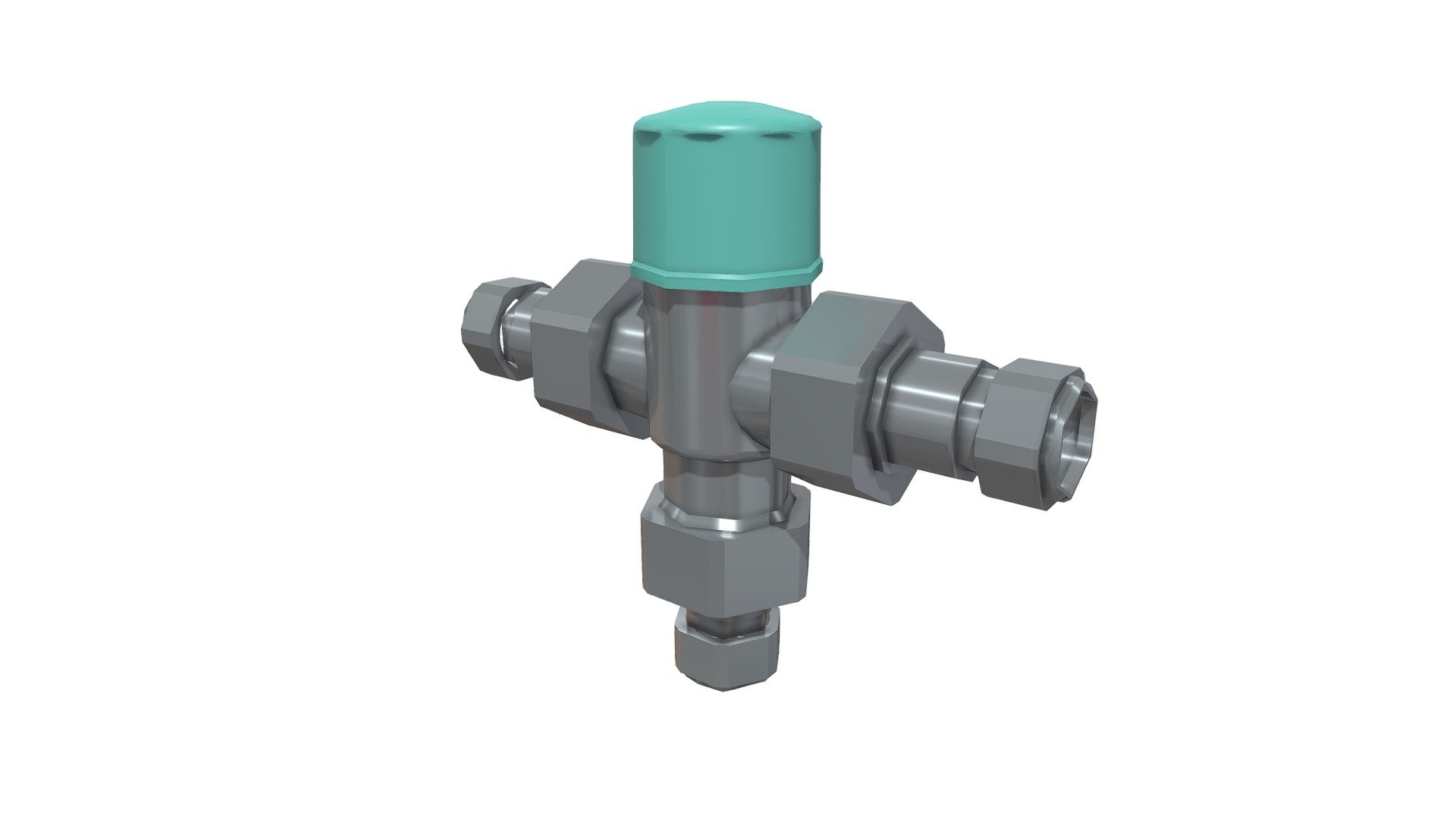 Resideo Thermostatic Mixing Valve TM200 3D model by bimstore (Revitspace) [52a7339] Sketchfab
