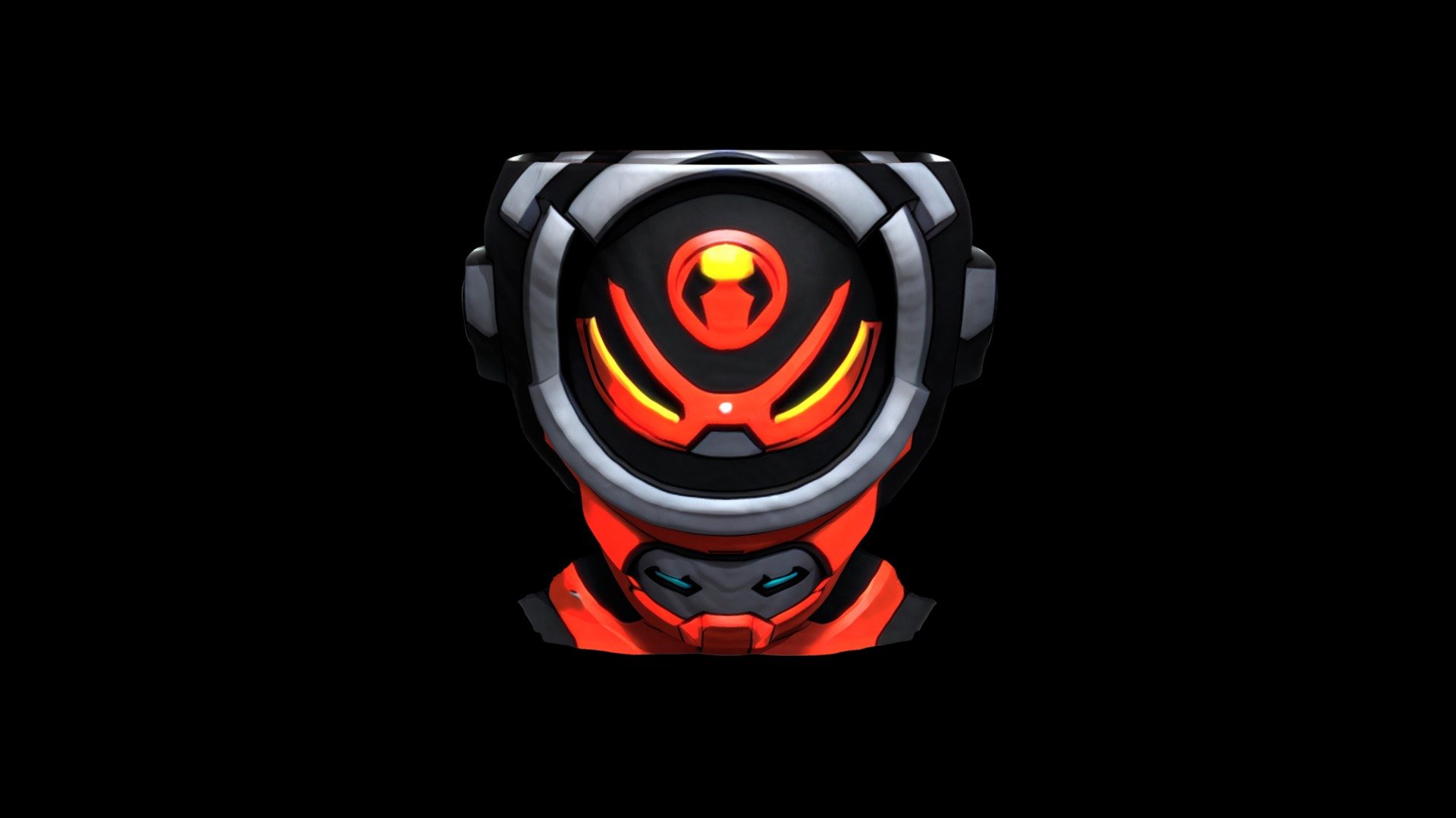 Helmet Mask Robot Cartoon 1821 - Download Free 3D model by klrxyz ...