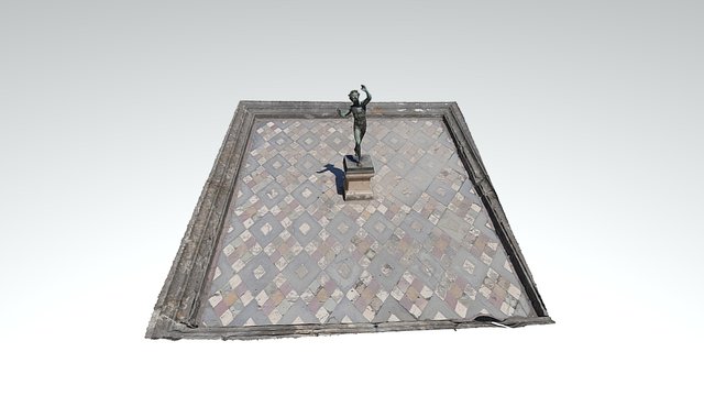 Statue LE FAUNE à Pompeii (Italie) 3D Model