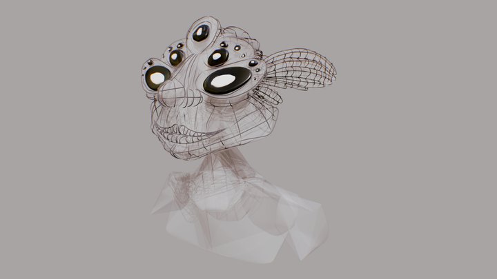 Alien GravitySketch VR 3D Model