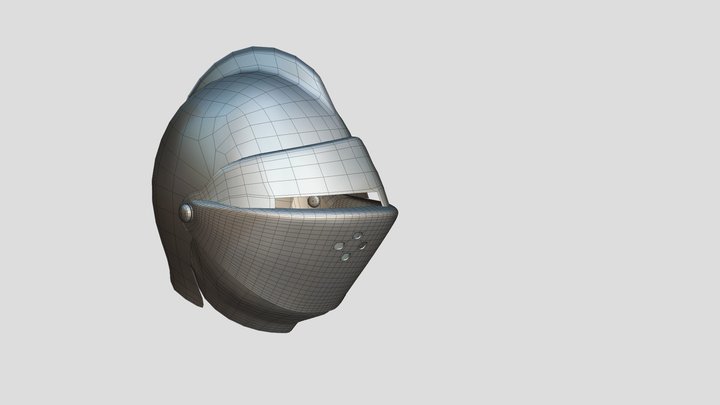 Closed Helmet 3D Model
