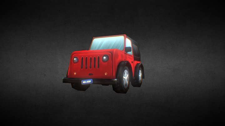 Jiip - Low Poly 3D Model