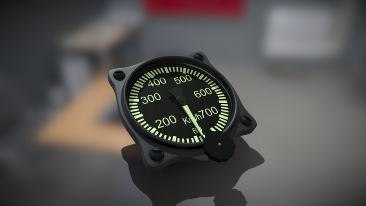 BF109 Speedometer 3D Model