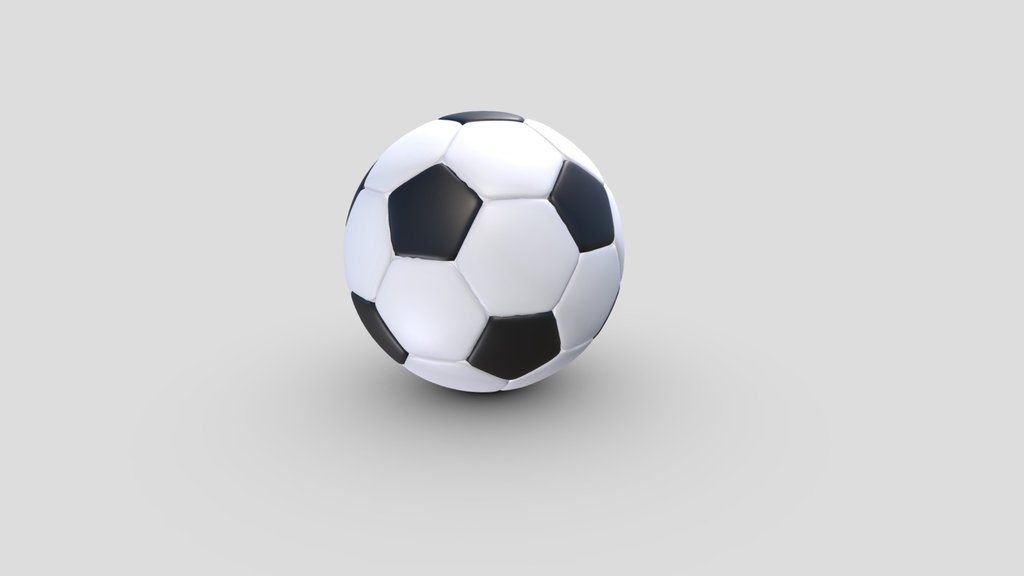 Free 3D sports Football with PBR texture