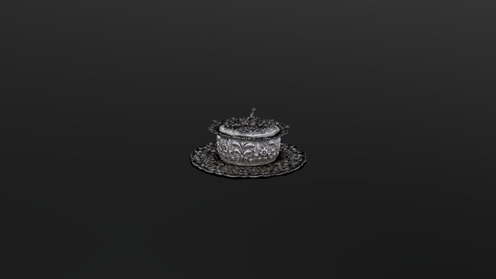 Silver Butter Box 3D Model