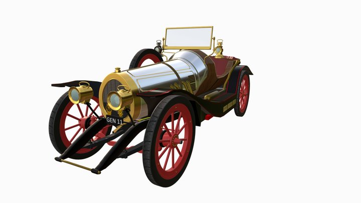 Chitty Chitty Bang Bang 3D Model