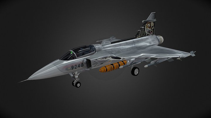 SAAB JAS-39 Gripen 3D Model