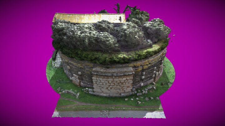 Via Appia Antica - Mausoleo Casal Rotondo 3D Model