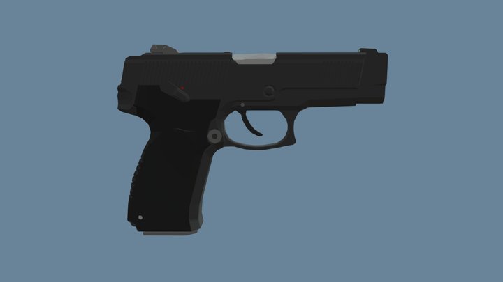 MP-443 Grach (Low-Poly)