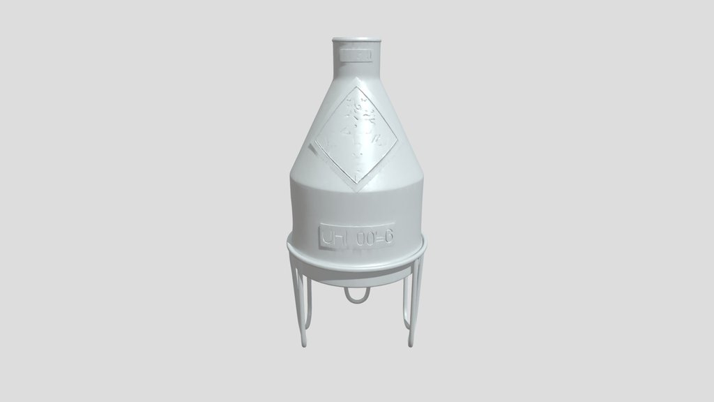 Explosive safety container marked UN 0048