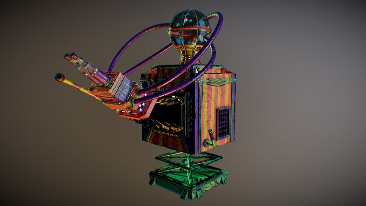 Eye Exchanging Machine 3D Model