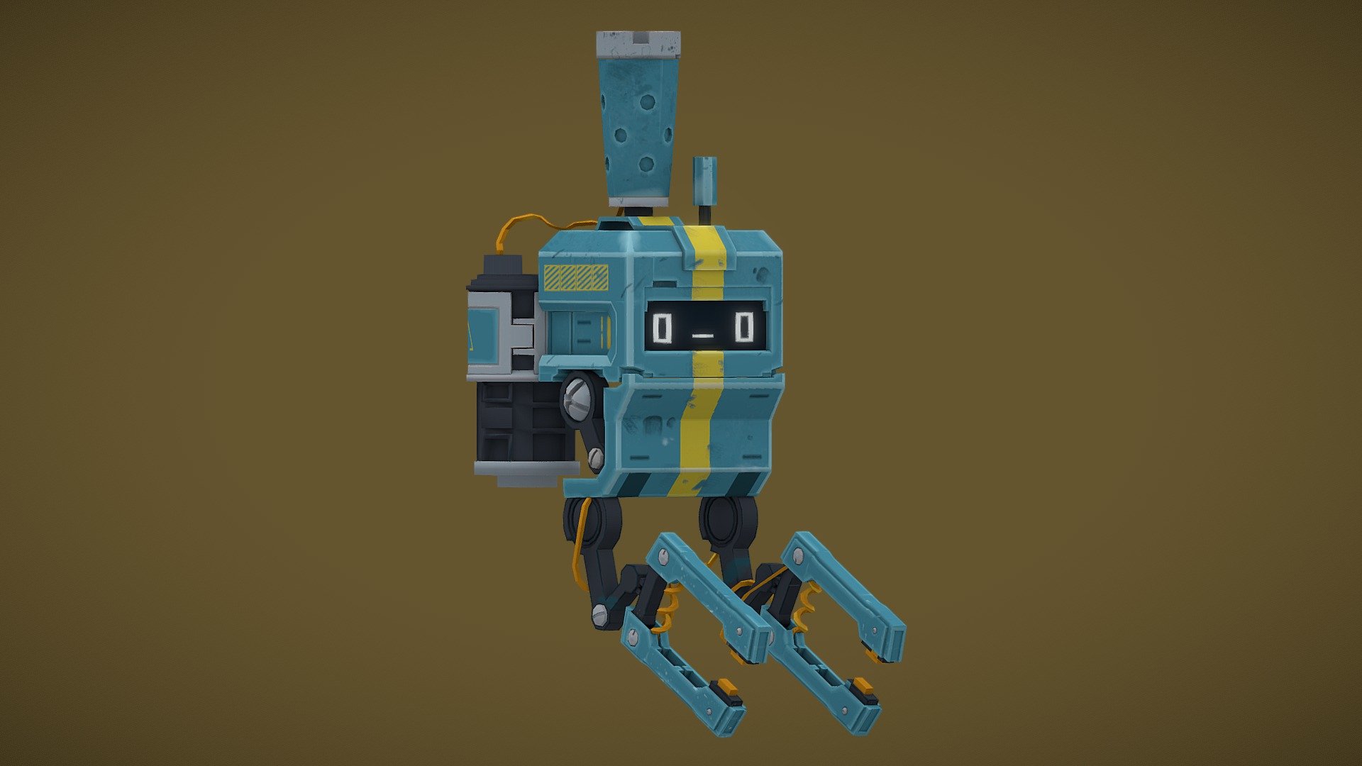 Robot Sketchfab Low - 3D Model By Yuki (@yuki12138) [52ad336] - Sketchfab