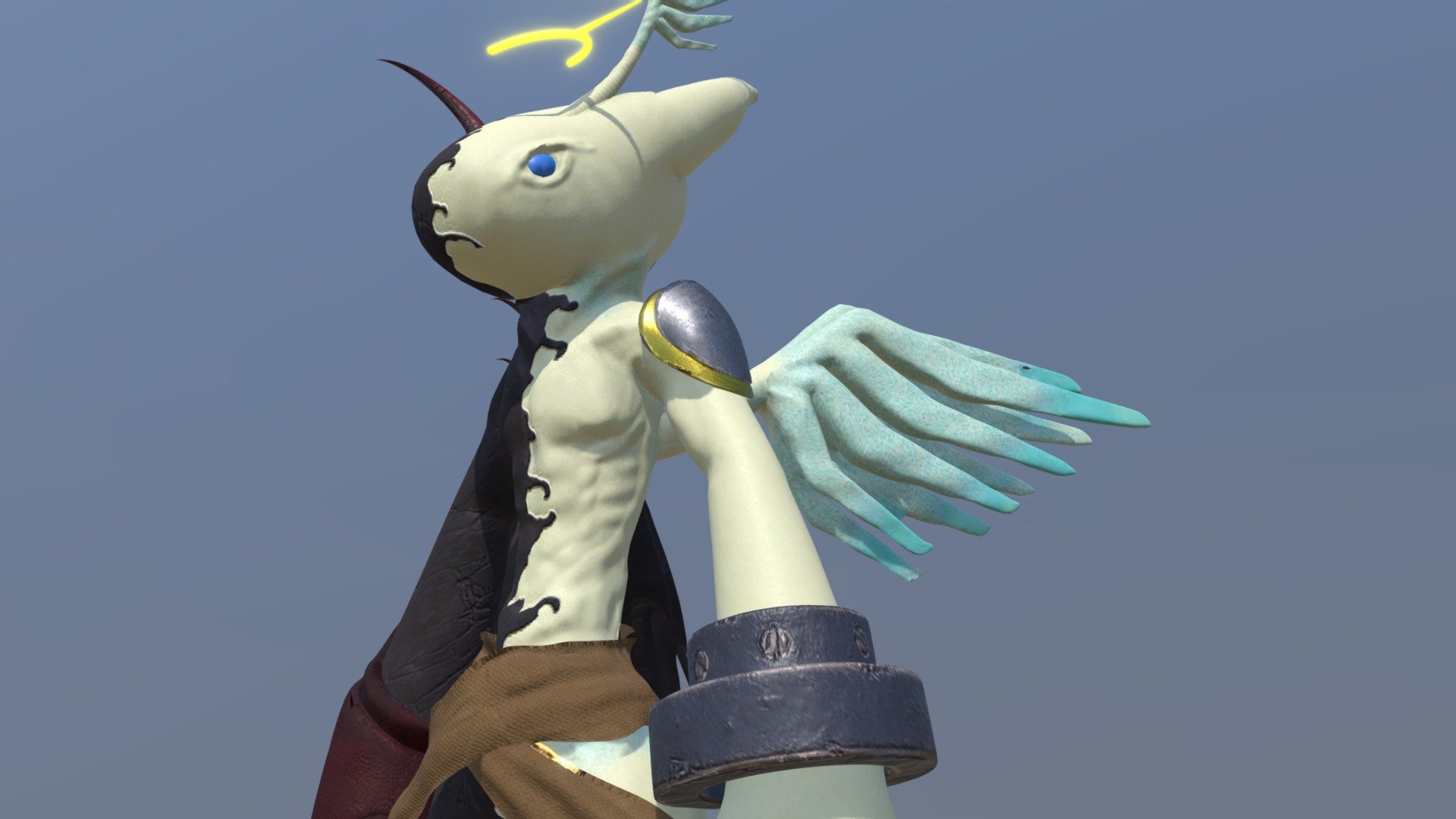 Fallen angel - 3D model by YJW [52ae9f6] - Sketchfab