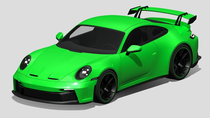 2021 Porsche 911 GT3 3D Model