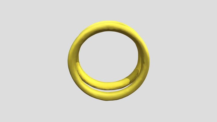 Golden Bangles 3D Model