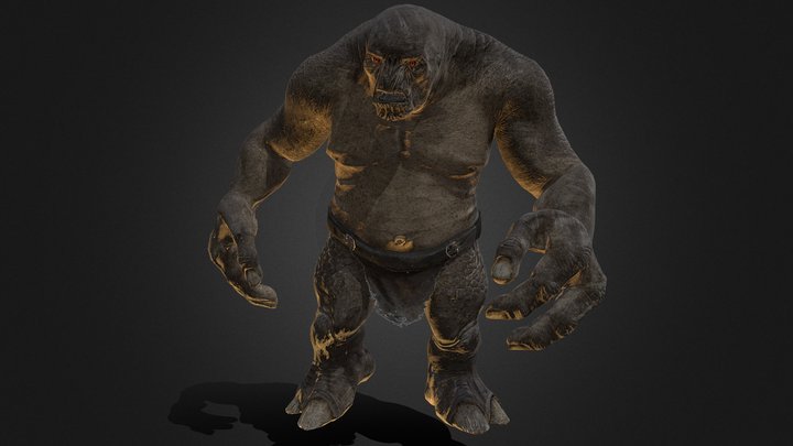 The-Lord-Of-The-Rings-Troll-Walk. 3D Model