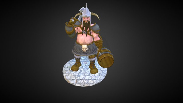 Bergfinn - God of Mead and Mutilation 3D Model