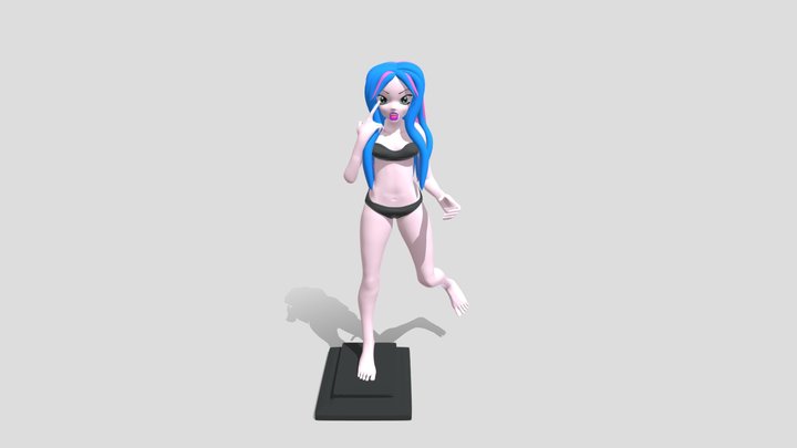 Girl Anime Kawaii 3D Model