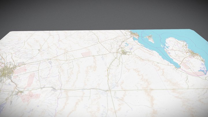 Saudi, UAE, Qatar 3D Model