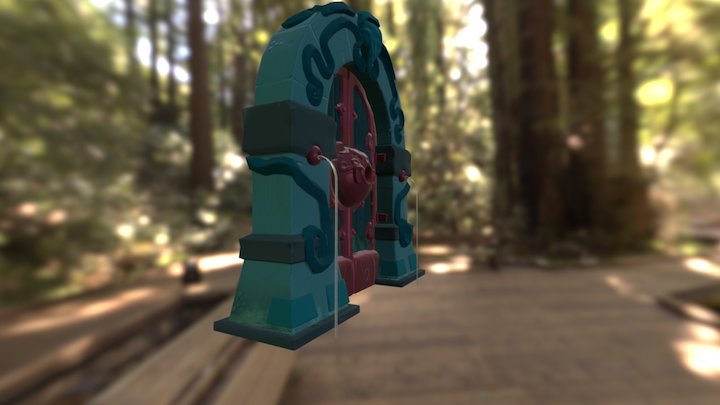 Dungeon Door Final 3D Model