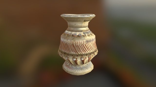 glazed decorative water vase 3D Model