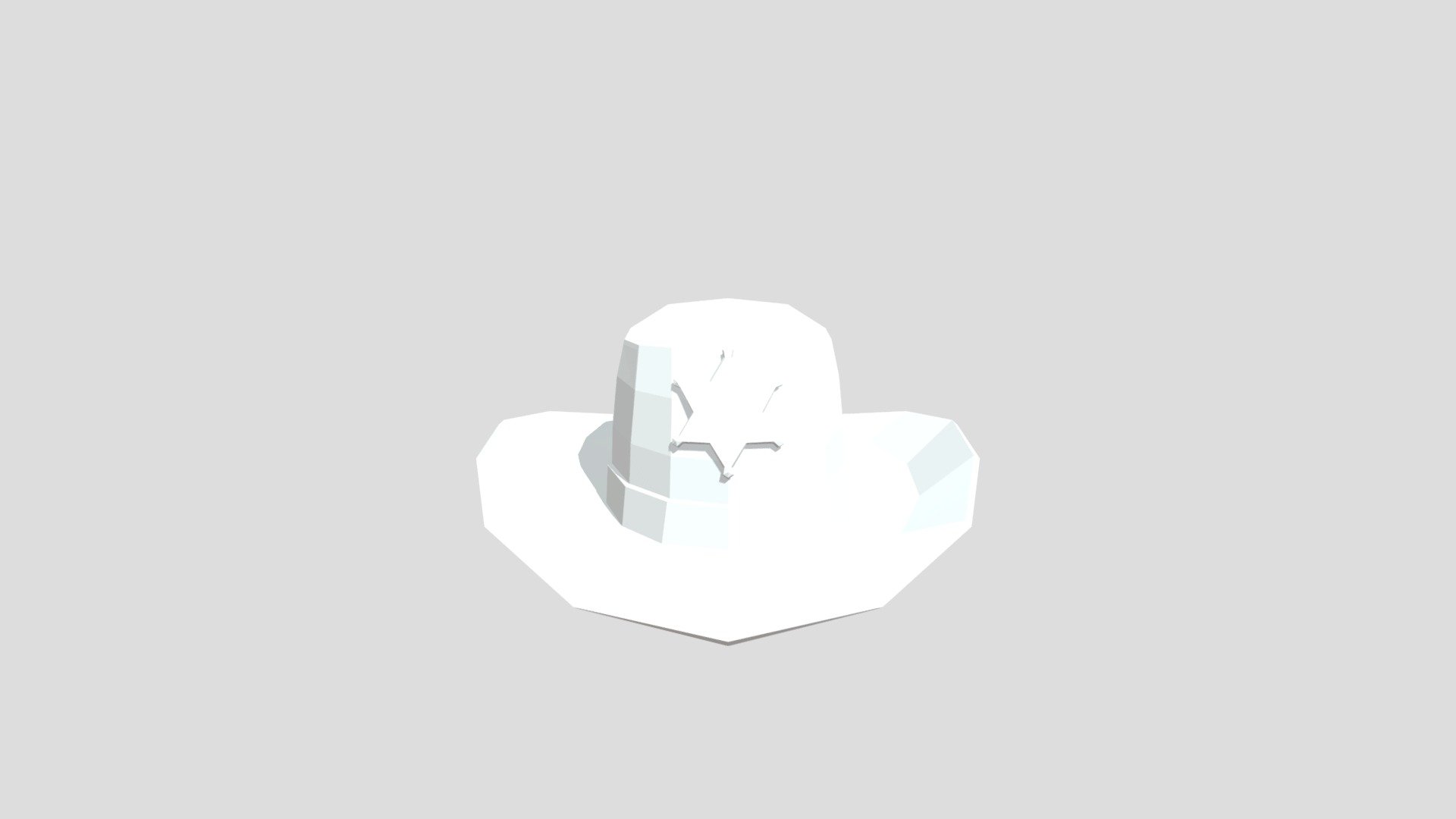 Sheriff Hat from Poly by Google