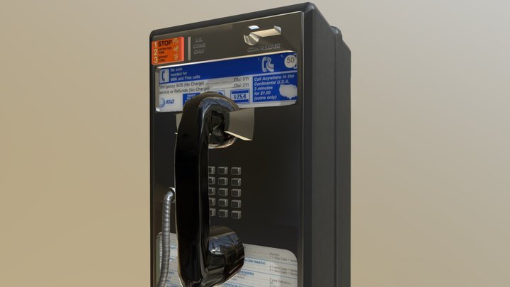 payphone-clean 3D Model
