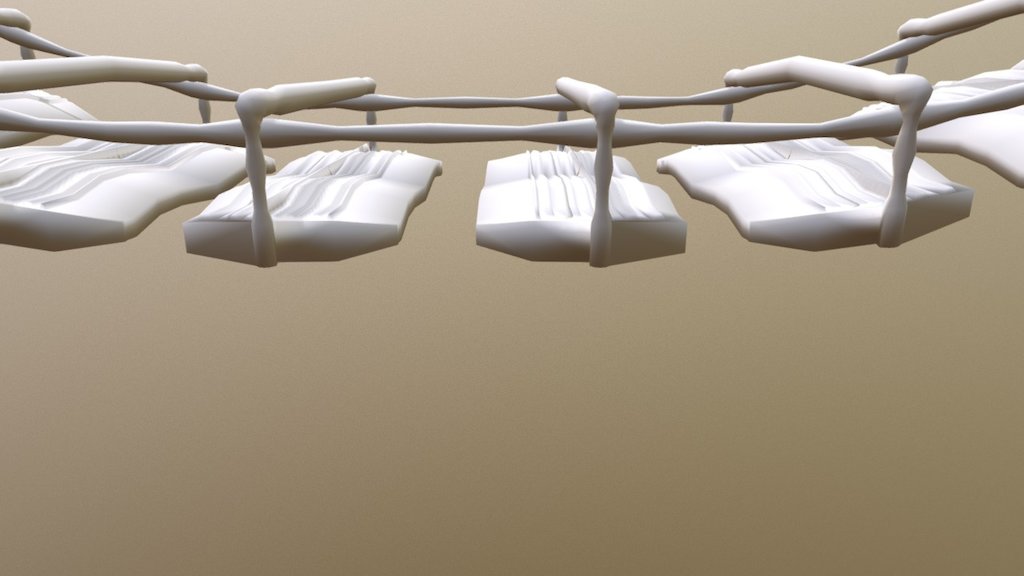 Hanging bridge (low poly)