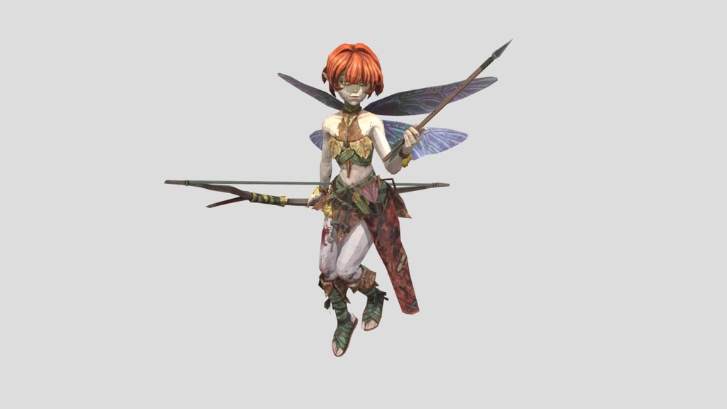 Fairie Low Poly - Wizardry Variants Daphne