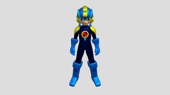 Capcom Mega-Man 3D Model