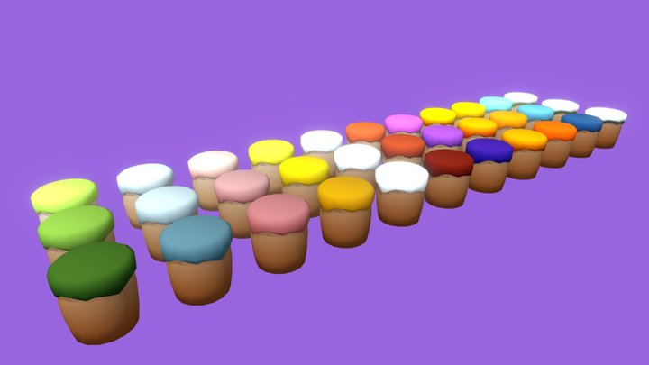 Low Poly Terrain 3D Model