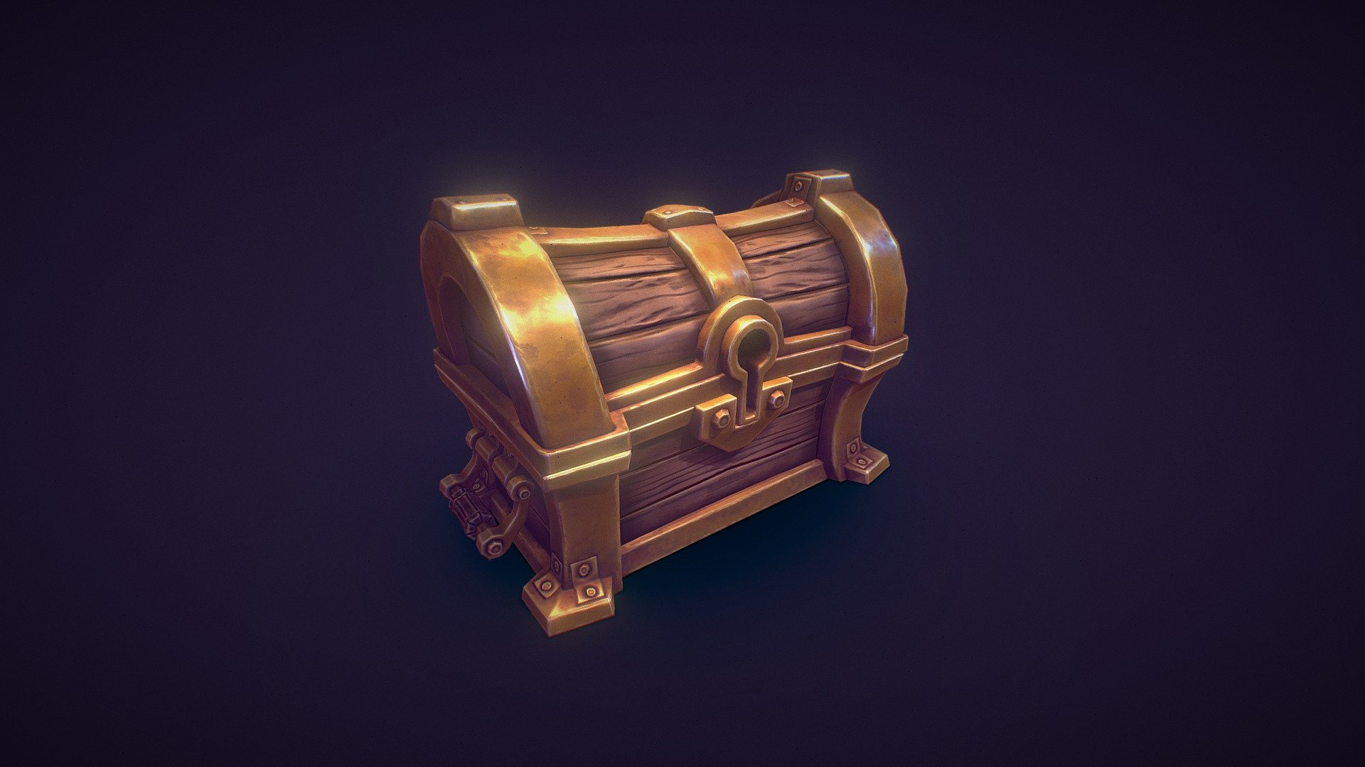 Mistry Golden Chest 3D model by kitsukiri [52b9ac6] Sketchfab