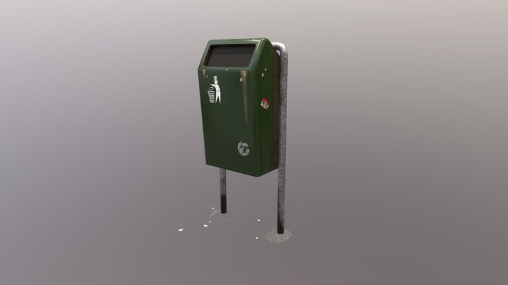 Dutch garbage bin 3D Model