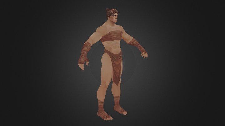 Drom - Arcane Female Barbarian 3D Model