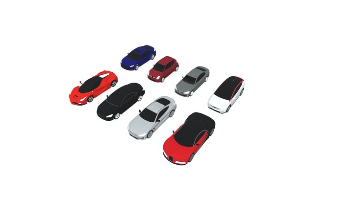 Ultimate Car Pack - 8 Famous Cars 3D model 3D Model