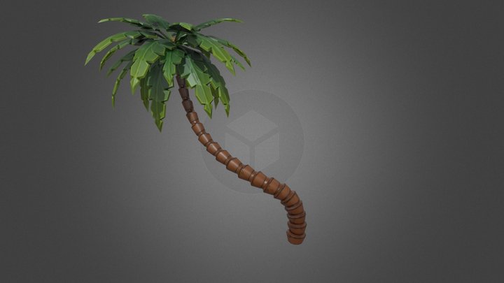 Stylized Palm Tree 3D Model