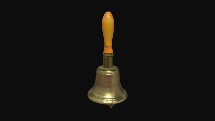 WWII ARP Hand Bell 3D Model